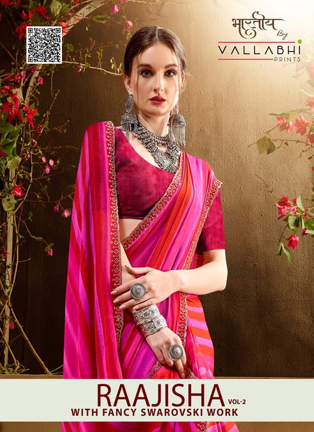 Raajisha Vol 2 By Vallabhi Georgette Printed Online Daily Wear Saree Wholesale